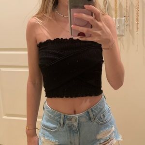 Black crop top